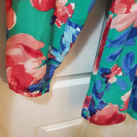 Lulus Sweetest Song Green Floral Print Backless Long Sleeve Romper - Picture 6 of 13